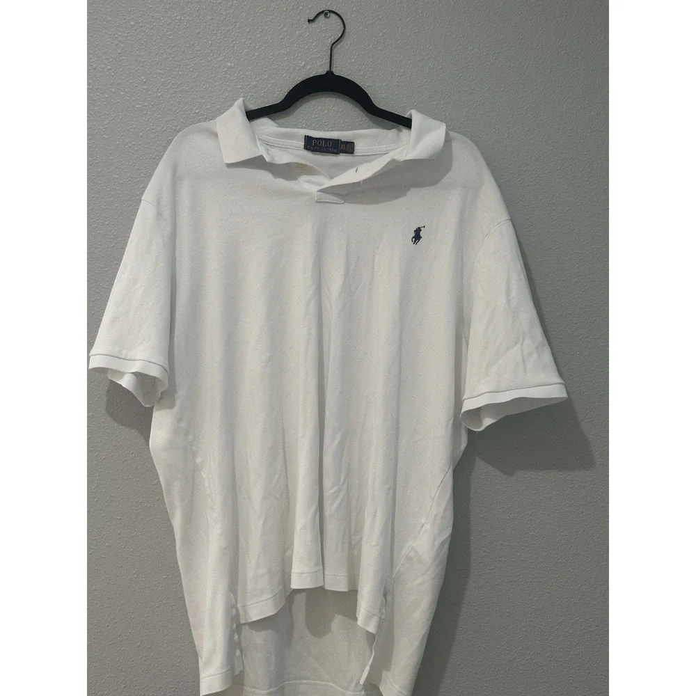 Polo Ralph Lauren Men's Classic Fit Cotton Polo Shirt White XXL Short Sleeve